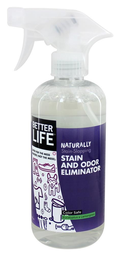 Eliminador de Mancha Natural e Eliminador de Odores Eucalipto e Erva-cidreira - 16 fl. oz. Better Life