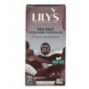 Comprar barra de chocolate extra escura 70 % de sal marinho de cacau - 2. 8 oz. Lily's preço no brasil alimentos & lanches molho de salada e coberturas suplemento importado loja 9 online promoção -