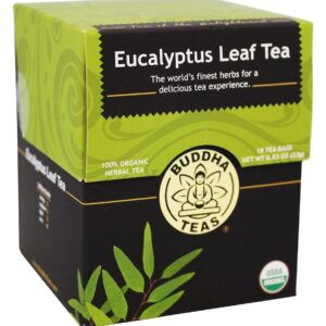 Comprar 100 % chá de folha de eucalipto erval orgânico - 18 saquinhos de chá buddha teas preço no brasil chás e café chás medicinais suplemento importado loja 255 online promoção -