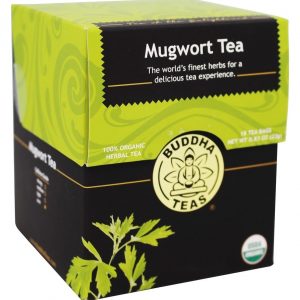 Comprar 100 % chá erval orgânico de artemísia - 18 saquinhos de chá buddha teas preço no brasil chás de artemísia chás e café suplemento importado loja 1 online promoção -