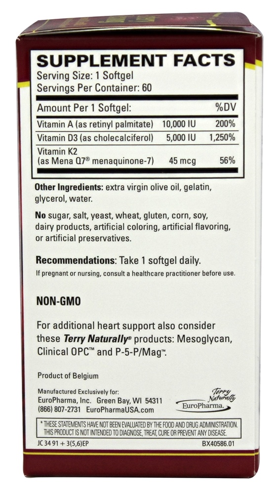 Terry Naturalmente Artéria Forte - 60 Softgels EuroPharma - Imagem 2