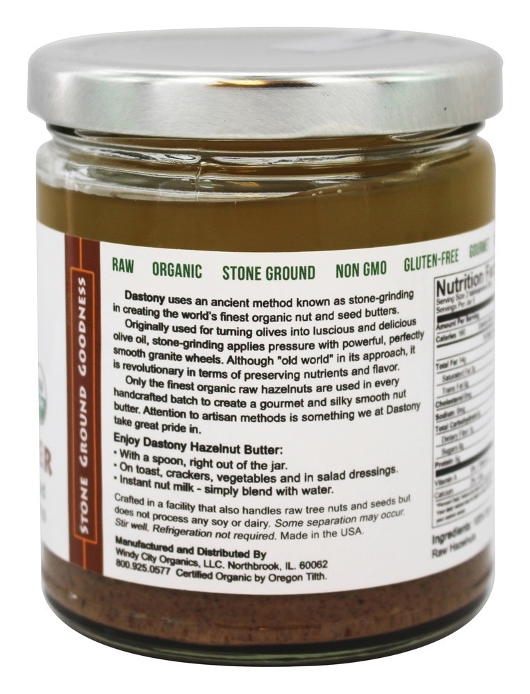 100 % de manteiga de avelã orgânica - 8 oz. Dastony - Imagem 3