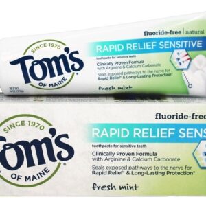 Comprar creme dental natural alívio rápido sensitive fluoride-free fresh mint - 4 oz. Tom's of maine preço no brasil cuidados pessoais & beleza pasta de dentes suplemento importado loja 7 online promoção -
