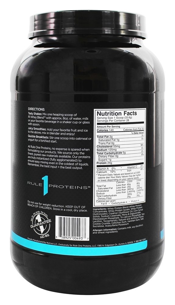 R1 Soro de leite coalhado Misturar Bolinhos & Creme - 2.07 lbs. Rule One Proteins - Imagem 2