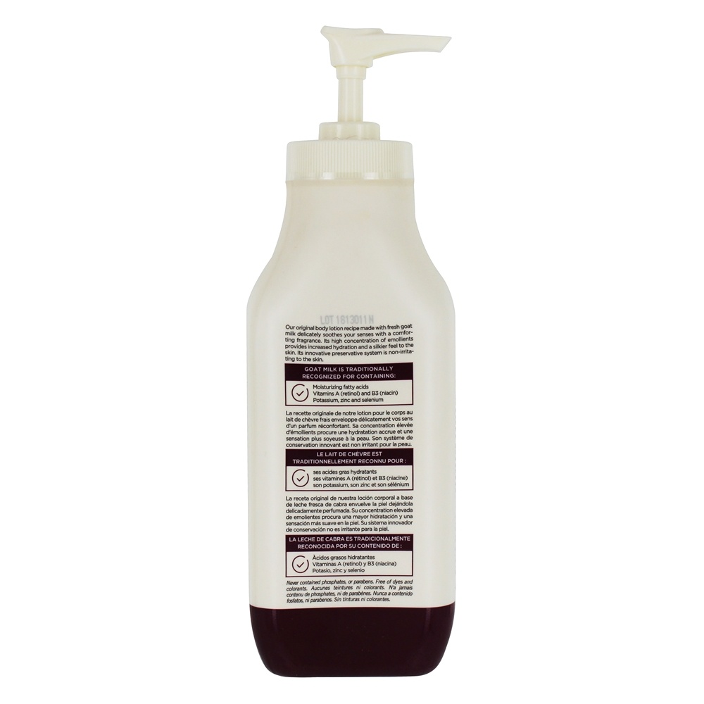Receita original da loção do corpo do leite da cabra cremosa da natureza - 11.8 fl. oz. Canus - Imagem 3
