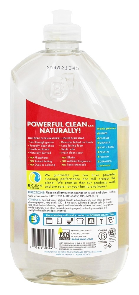 Prato Líquido Soap Apple Orchard - 28 fl. oz. Boulder Clean - Imagem 2
