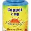 Comprar cobre 2 mg. - cápsulas 100 nature's life preço no brasil cobre vitaminas e minerais suplemento importado loja 1 online promoção -