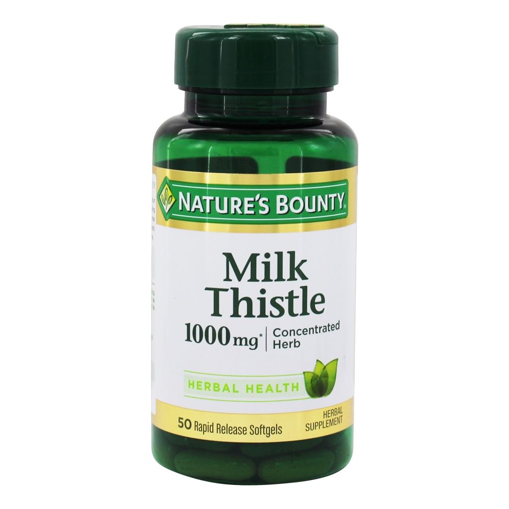 Milk Thistle 1000 mg. - 50 Softgels Nature's Bounty