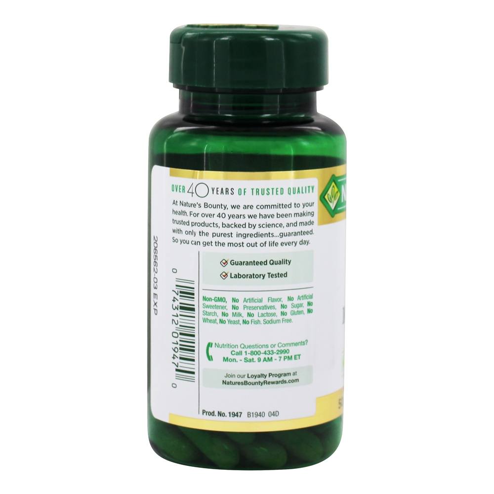 Milk Thistle 1000 mg. - 50 Softgels Nature's Bounty - Imagem 3