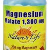 Comprar magnésio dimalato 1300 mg. - 250 tablets nature's life preço no brasil glucosamina vitaminas e minerais suplemento importado loja 9 online promoção -
