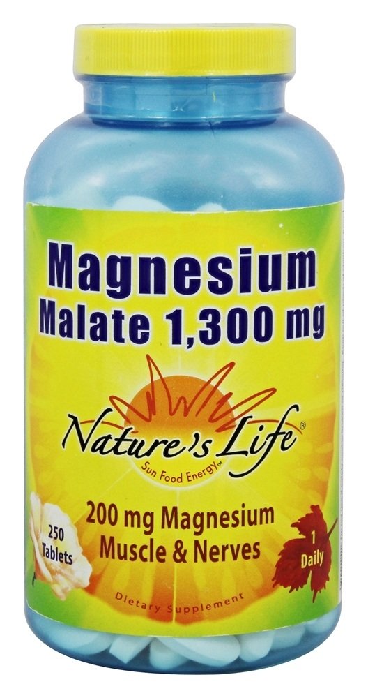 Magnésio Dimalato 1300 mg. - 250 Tablets Nature's Life