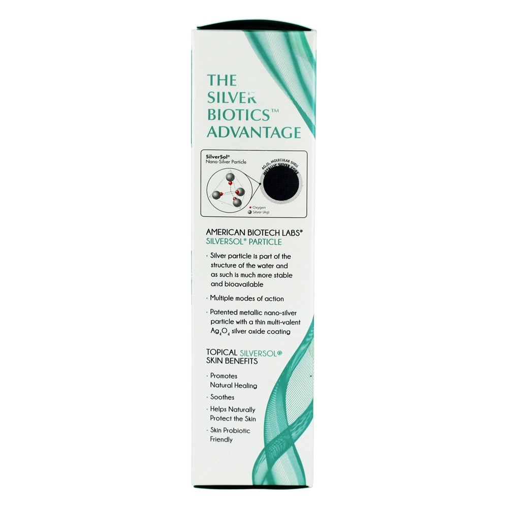 Creme de pele de cura avançada Creme de pele perfurada de nano-prata SilverSol - 3.4 fl. oz. American Biotech Labs - Imagem 4