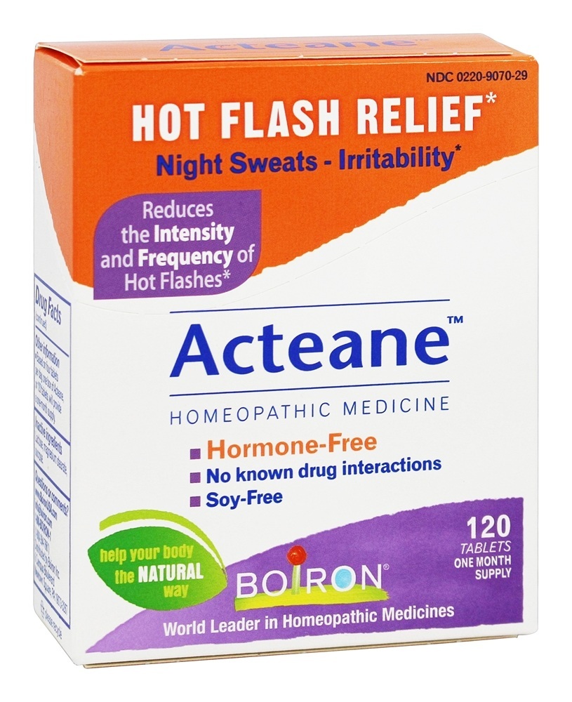 Acteane medicamento homeopático para alívio de afrontamentos - 120 Tablets Boiron