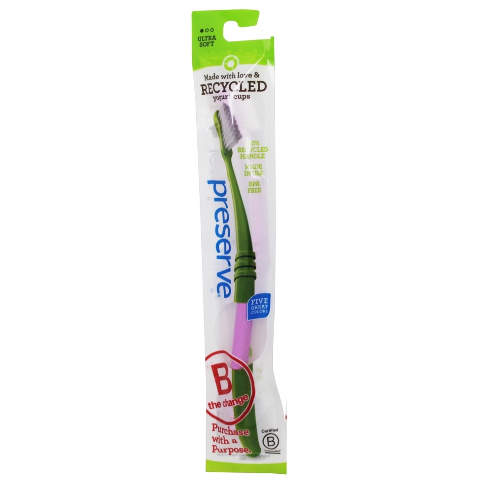 Cerda de nylon ultra macia da escova de dentes, Encaixotado - 1 Escova de dentes Preserve - Imagem 6