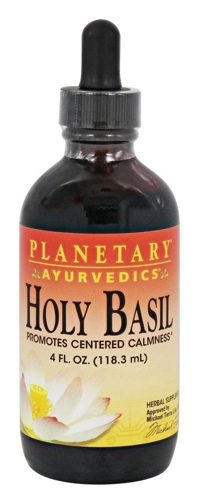 Extrato Líquido de Manjericão Sagrado - 4 fl. oz. Planetary Ayurvedics