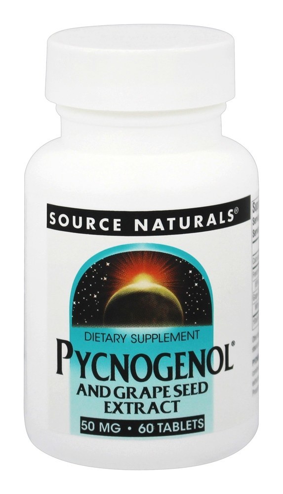Pycnogenol & Extrato de Semente de Uva 50 mg. - 60 Tablets Source Naturals