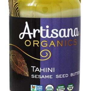 Comprar manteiga de semente de sésamo tahini orgânico - 14 oz. Artisana preço no brasil alimentos & lanches tahine suplemento importado loja 1 online promoção -