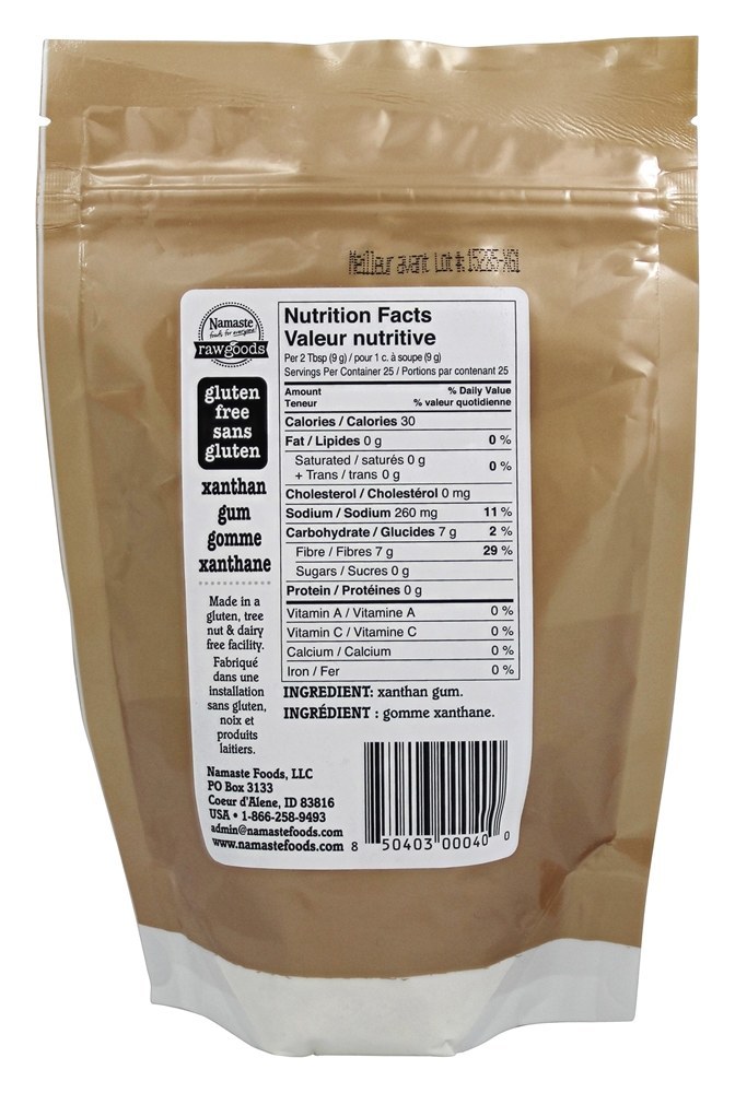 Goma xantana sem glúten - 8 oz. Namaste Foods - Imagem 2