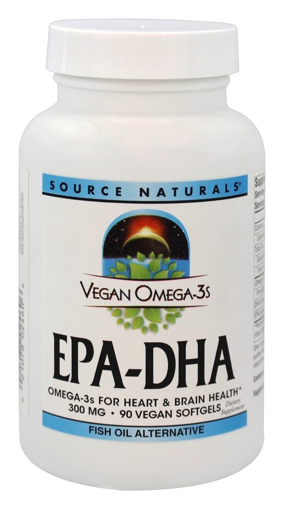 EPA-DHA Omega-3 Vegano 300 mg. - 90 Cápsulas Vegetarianas Source Naturals