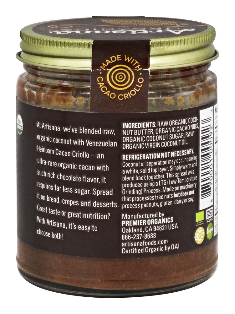Coco Orgânico Cru Cacau Bliss - 8 oz. Artisana - Imagem 3