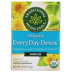 Comprar orgânica everyday detox dandelion herbal tea - 16 saquinhos de chá traditional medicinals preço no brasil chás de dente de leão chás e café suplemento importado loja 9 online promoção -