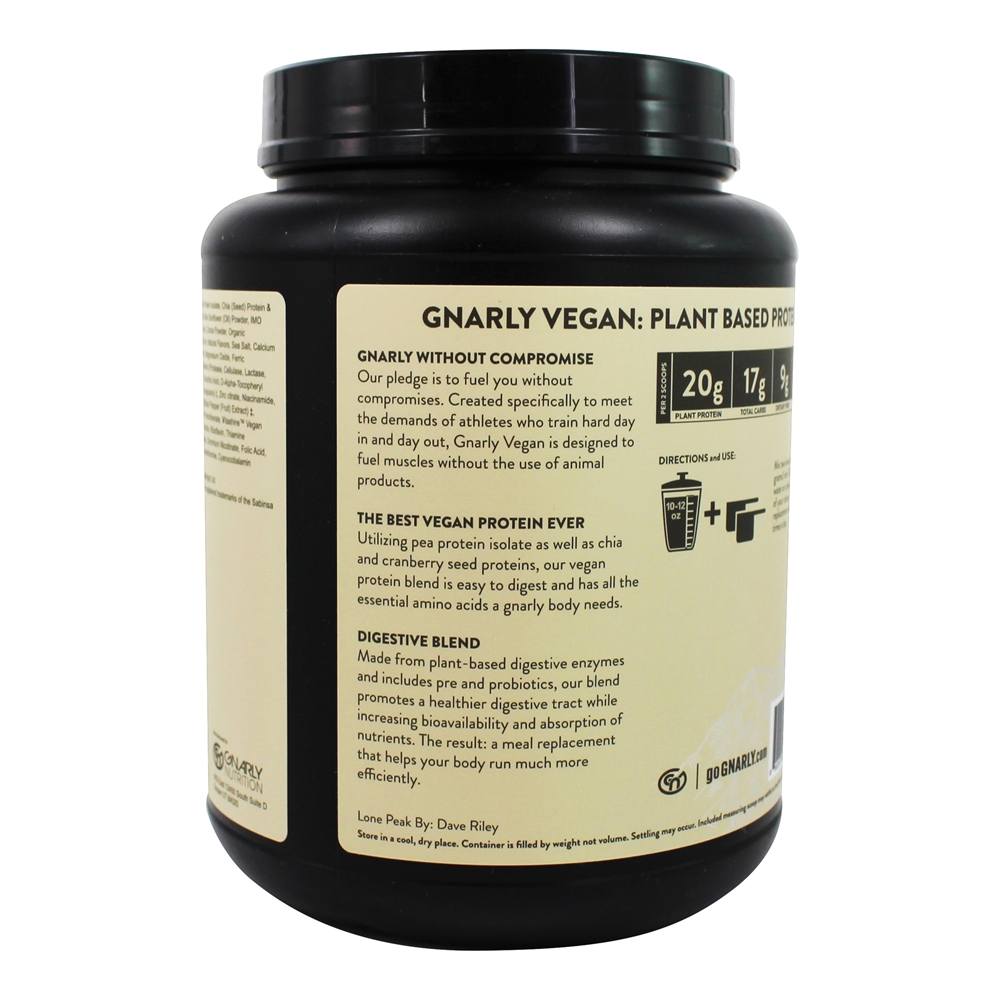 Chocolate de Pó de Substituição de Refeição de Proteína Vegetal Vegan - 28.2 oz. Gnarly Nutrition - Imagem 4