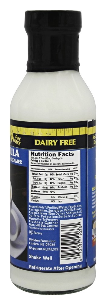 Baunilha francesa com sabor natural e desnatado - 12 oz. Walden Farms - Imagem 2