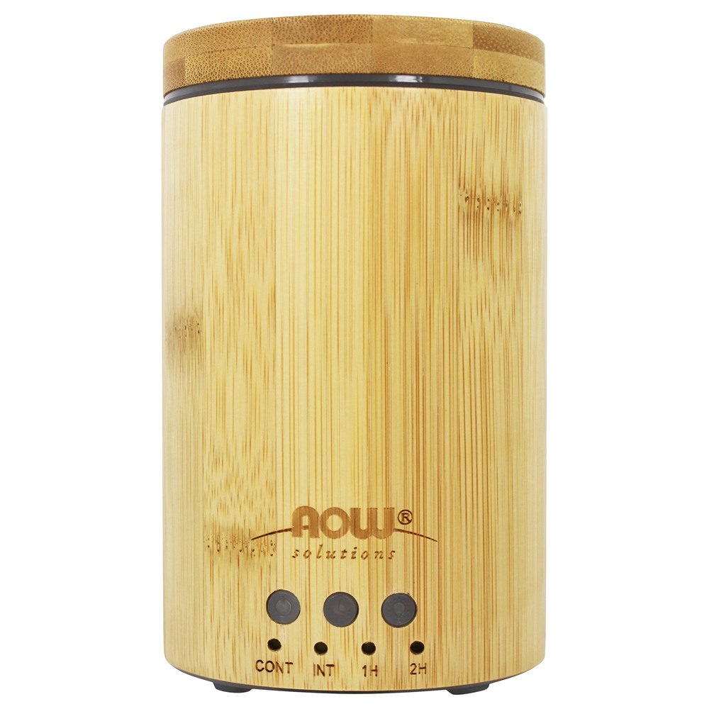 Difusor de óleo ultrassônico de bambu real NOW Foods - Imagem 2