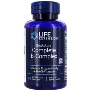 Complexo B BioActive Completo - Cápsulas vegetarianas 60 Life Extension