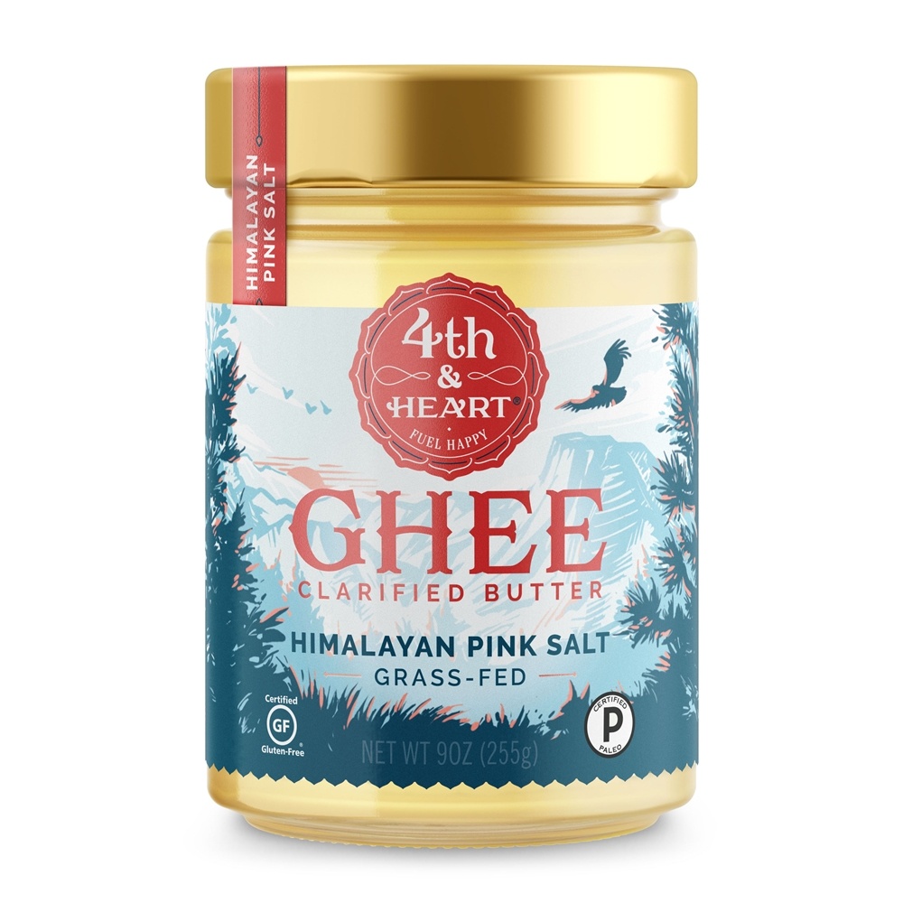 Ghee Esclarecido Manteiga Sal Rosa Himalaia - 9 oz. 4th & Heart