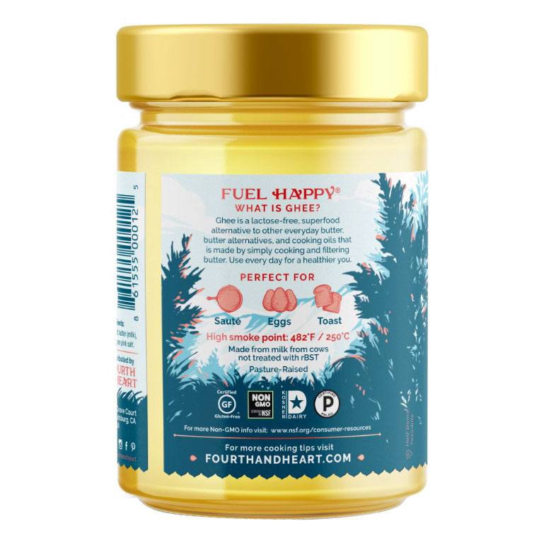 Ghee Esclarecido Manteiga Sal Rosa Himalaia - 9 oz. 4th & Heart - Imagem 3