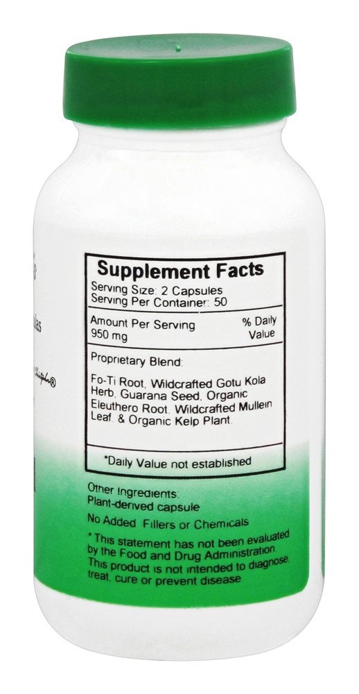 Fórmula Herbácea Para a Tiróide 475 mg. - Cápsulas vegetarianas 100 Dr. Christopher's Original Formulas - Imagem 2