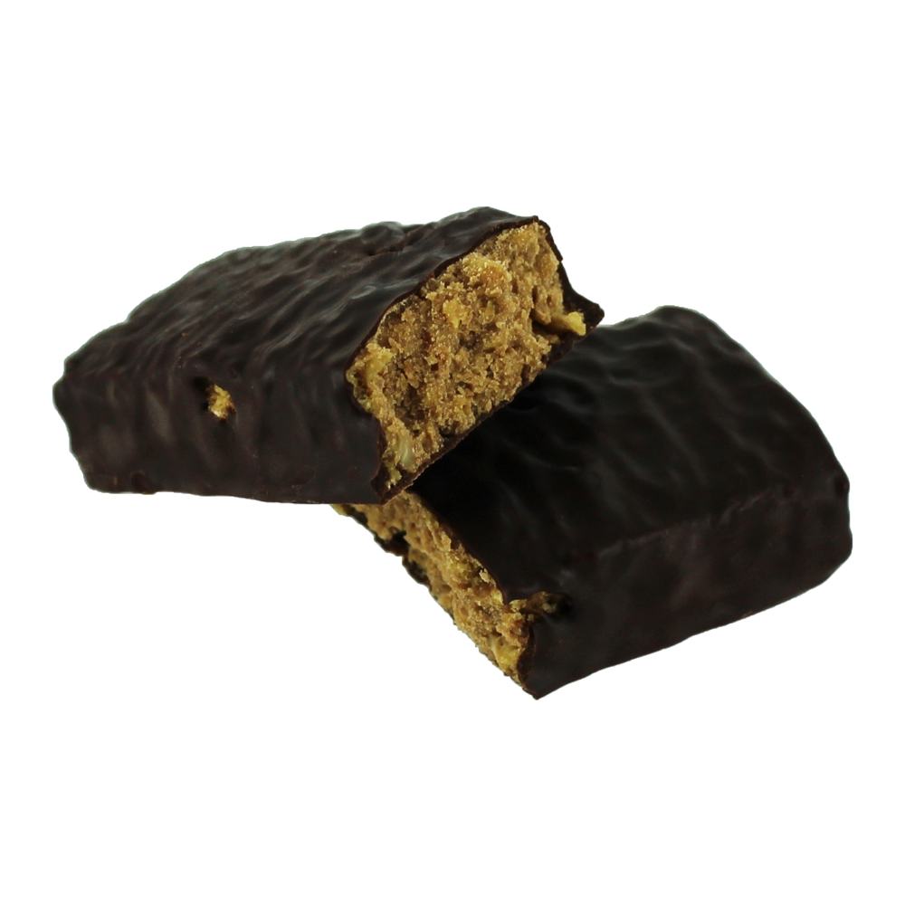 Vegan Esbelto Real Escuro Chocolate Barras Caixa Crocante Amendoim Manteiga - 12 Barras NuGo Nutrition - Imagem 4