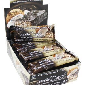 Comprar barra de chocolate escuro coco de chocolate - 12 barras nugo nutrition preço no brasil barras de proteínas barras nutricionais suplemento importado loja 109 online promoção -