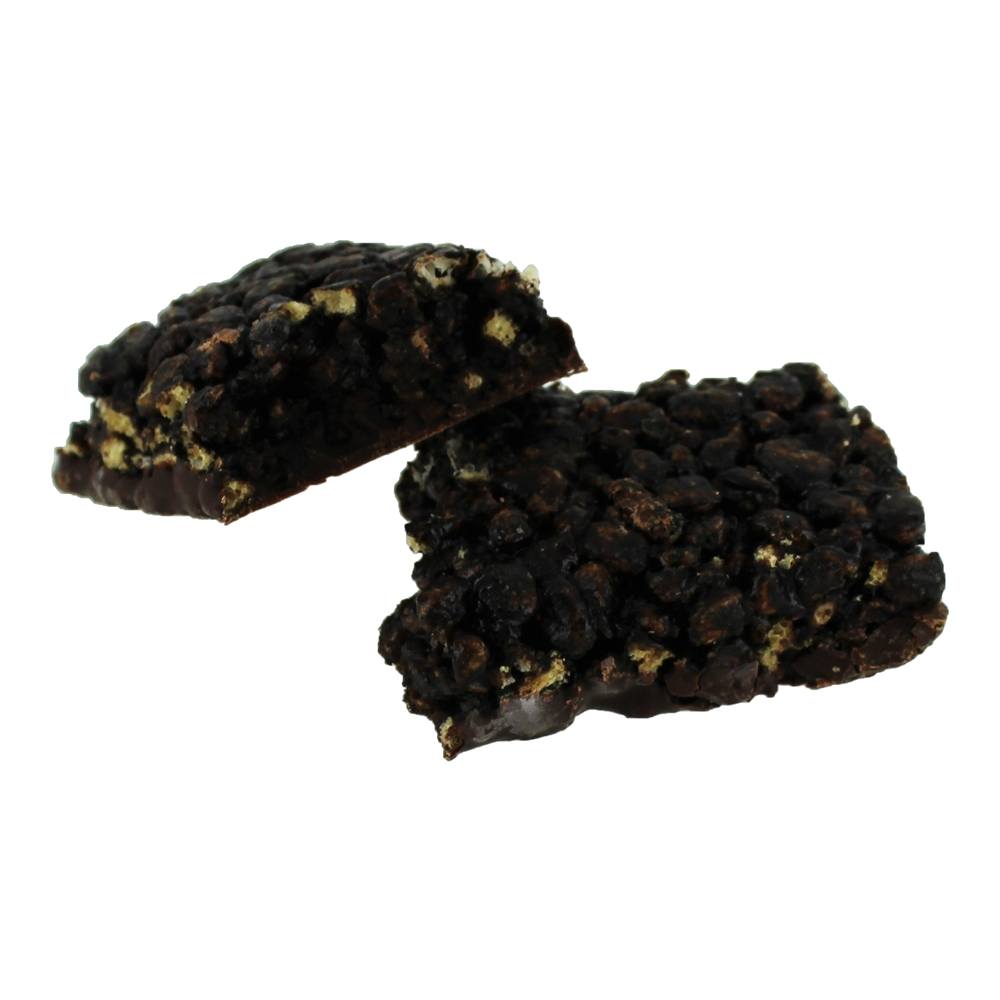Glúten-Livre Bar com Probiotic Escuro Chocolate Crise - 12 Barras NuGo Nutrition - Imagem 4