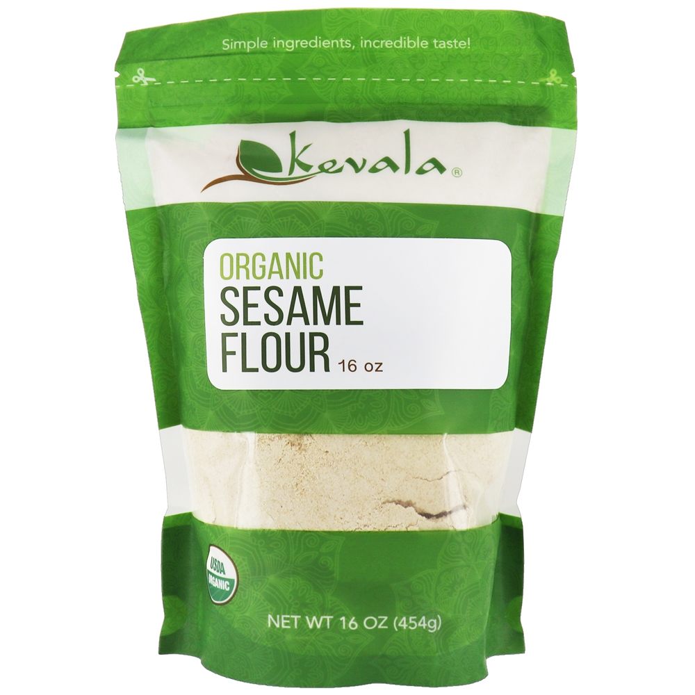 Farinha de gergelim orgânico - 16 oz. Kevala