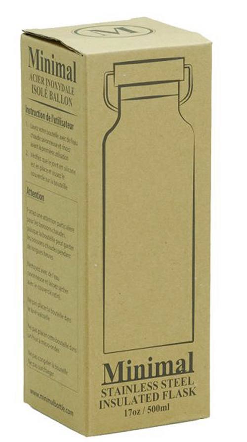 Laranja isolado da garrafa de água - 17 oz. Minimal - Imagem 5