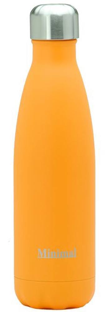 Laranja garrafa de água isolada - 17 oz. Minimal