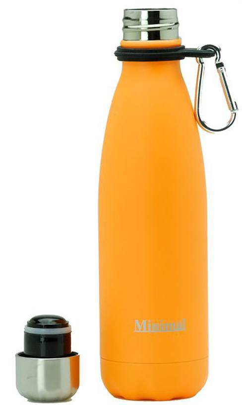 Laranja garrafa de água isolada - 17 oz. Minimal - Imagem 2