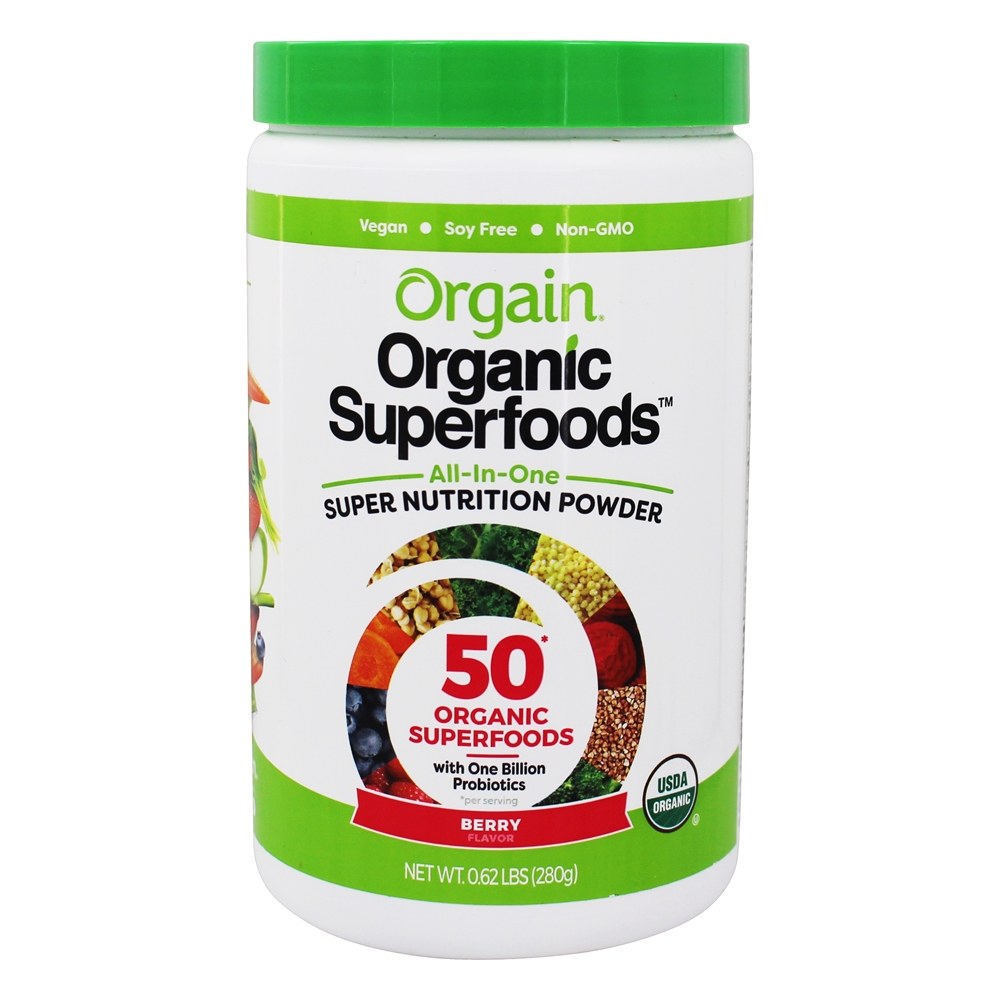Multifuncional Organic Superfoods Super Nutrition Baga em Pó - 0.62 lbs. Orgain