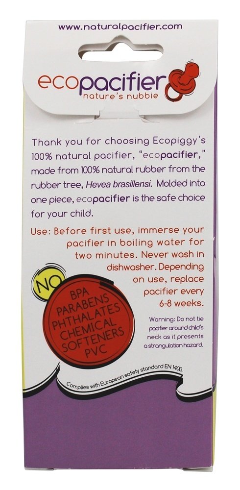 Chupeta Natural Ortodôntica 6 Meses + - Pacote 3 Ecopacifier - Imagem 2