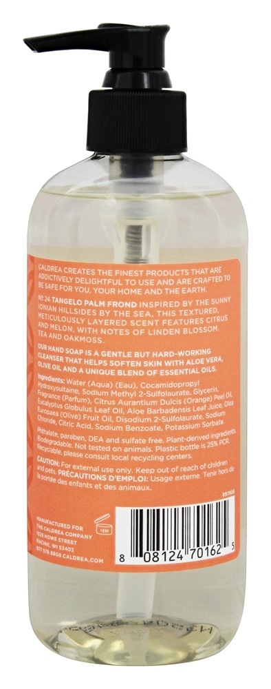Mão Sabão Tangelo Palma Fronda - 10.8 fl. oz. Caldrea - Imagem 2