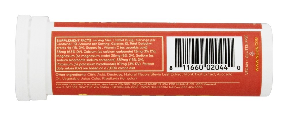 Ativo Natural Eletrólito Aprimorada Beber Guias Cítrico Fruto - 10 Tablets Nuun - Imagem 2