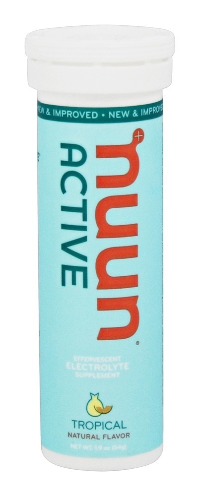 Suplemento de eletrólito efervescente ativo Tropical - 10 Tablets Nuun