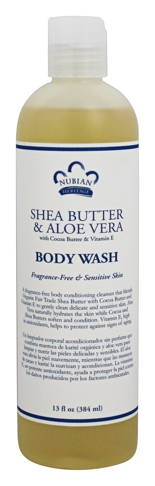 Body Wash Manteiga De Karité & Aloe Vera - 13 fl. oz. Nubian Heritage