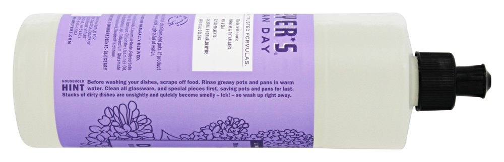 Limpar Dia Líquido Prato Sabão Lilás - 16 fl. oz. Mrs. Meyer's - Imagem 3