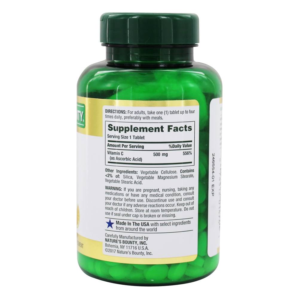 Vitamina C para a Saúde Imunológica 500 mg. - 250 Tablet (s) Nature's Bounty - Imagem 2