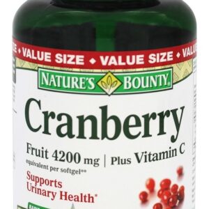 Cranberry 4200 mg. Com Vitamina C 40 mg - 250 Softgels Nature's Bounty