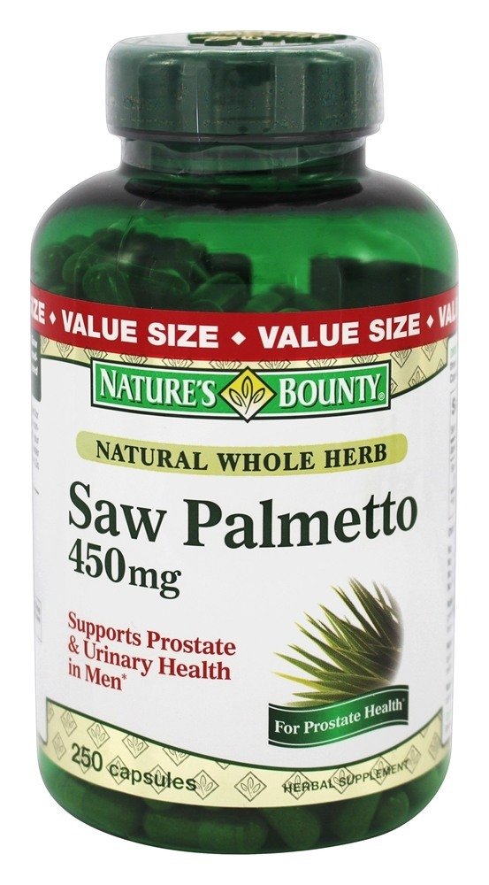 Palmetto Natural Saw Herb Whole 450 mg. - Cápsulas 250 Nature's Bounty