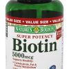 Comprar biotina de super potência 5000 mcg. - 150 softgels nature's bounty preço no brasil magnésio vitaminas e minerais suplemento importado loja 7 online promoção -